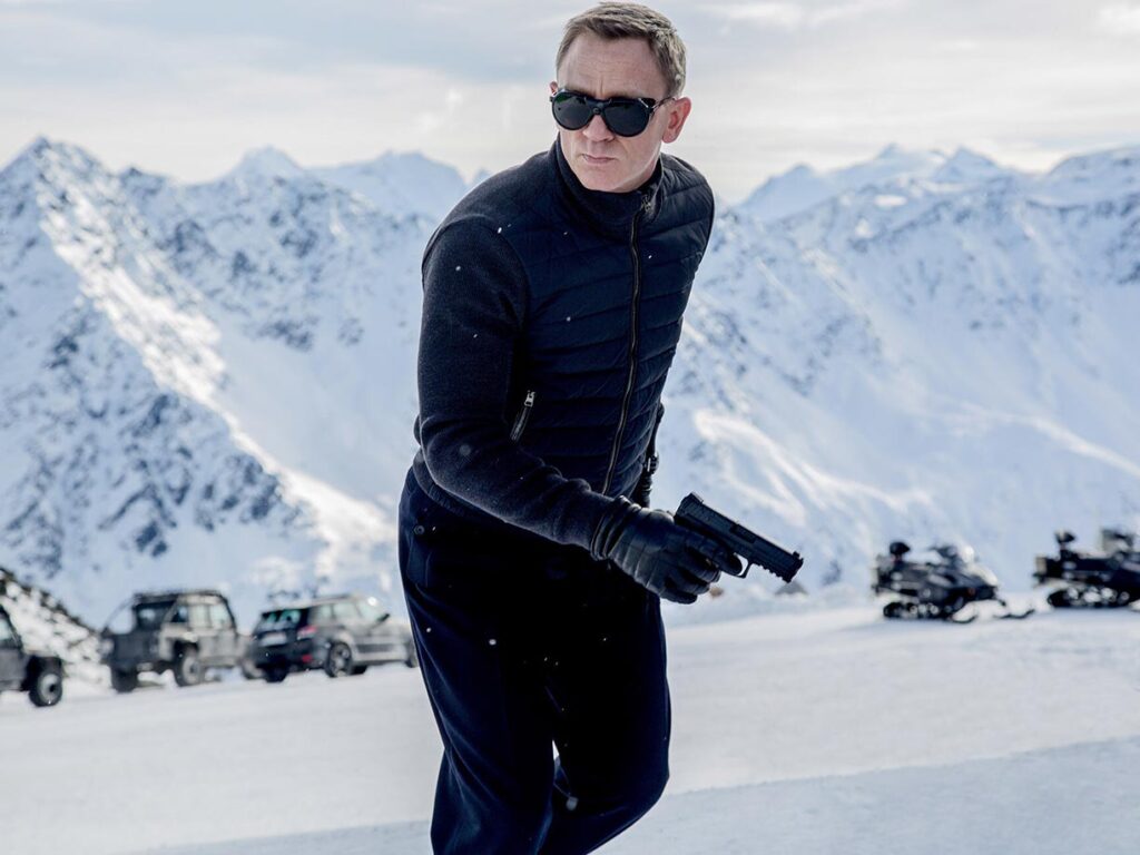 Filmszene aus "James Bond" im Skigebiet am Arlberg