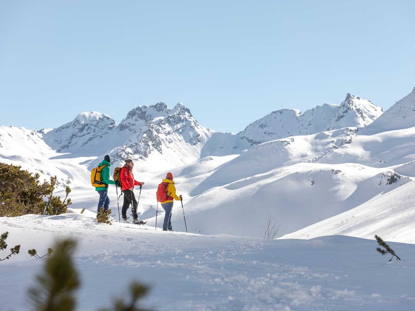 Schneeschuhwanderung Silvretta Bielerhöhe c Stefan Kothner - Montafon Tourismus GmbH